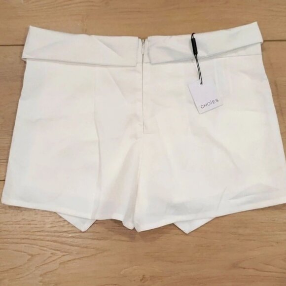 NWT! White Elegant Wrap Skort Size M - Picture 2 of 3